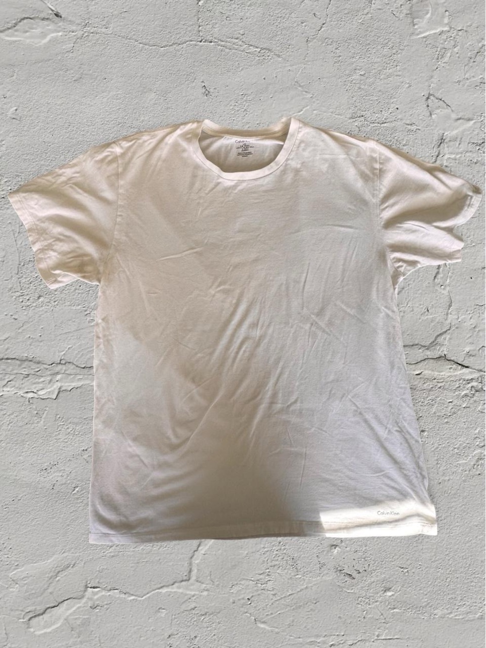 Calvin Klein Classic White Crew Neck Short Sleeve Tee